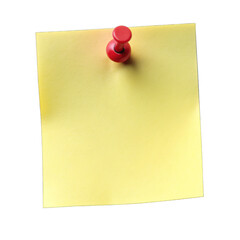 yellow sticky note with push pin. Png