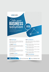 poster flyer pamphlet brochure cover design layout space for photo background.Corporate business flyer template design.abstract business flyer and creative design, IT company flyer and editable vector