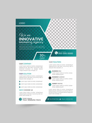 poster flyer pamphlet brochure cover design layout space for photo background.Corporate business flyer template design.abstract business flyer and creative design, IT company flyer and editable vector