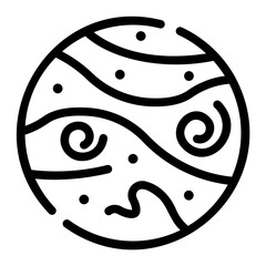 jupiter Line Icon