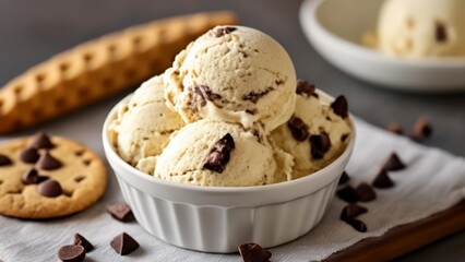  Indulge in the perfect blend of chocolate and vanilla with this delicious ice cream treat