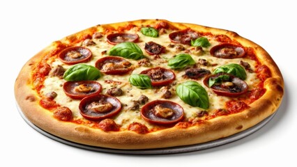 Deliciously baked pizza ready to be savored