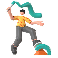 Creative Painting Agency 3D Illustration