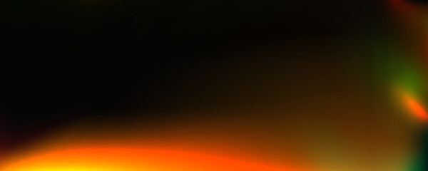 Light leak effect background. Retro film bokeh flare overlay. Old vintage photo filter texture. Exposed photography backdrop. Abstract blurry ray gradient wallpaper. Vector sun burnt color template