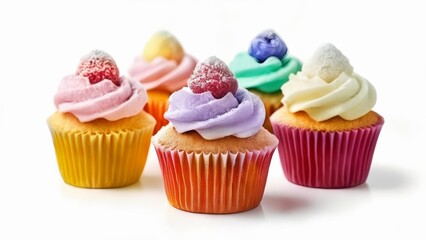  Sweet indulgence  A rainbow of cupcakes