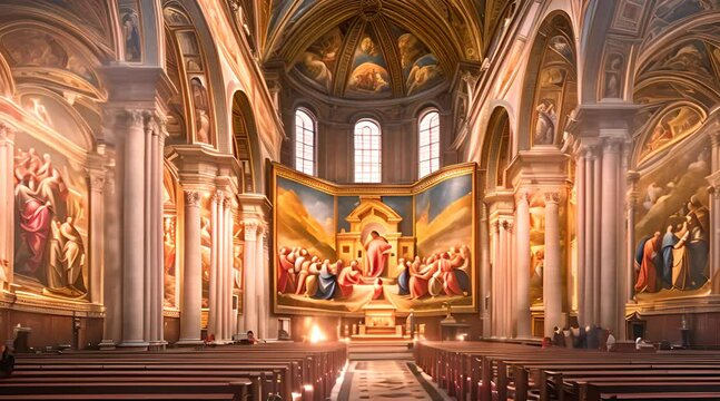 Pentecost Painting by Simone Peterzano. Spiritual Masterpiece