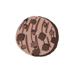 Chocolate cookies with choc chip.