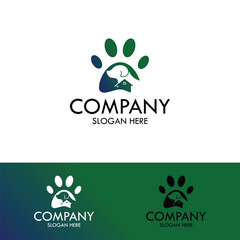 Prinpet shelter logo,with premim concept,vectort