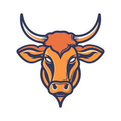 Fototapeta premium bull with horns