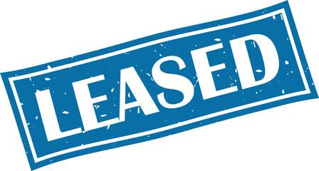 Leased square grunge label stamp