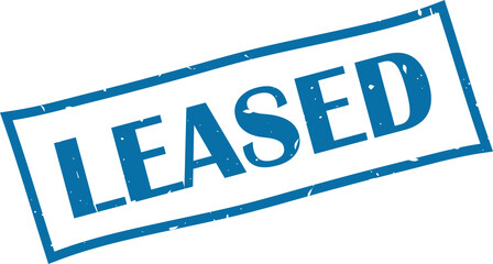 Leased square grunge label stamp