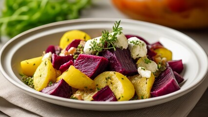  Deliciously vibrant salad ready to be savored