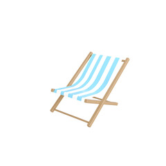 Beach chair 3d illustration
