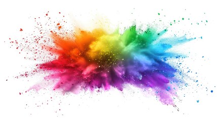 Abstract Rainbow Color Explosion