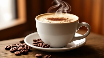 Fototapeta premium Warm and cozy coffee moment
