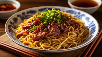  Delicious Asian noodle dish ready to be savored