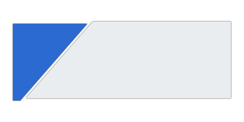 Obraz premium Rectangle Card Divided into Two Unequal Parts. Can be used as a Text Frame.