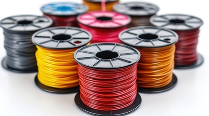 Colorful ABS Filament Spools for 3D Printing
