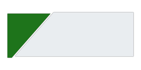 Rectangle Card Divided into Two Unequal Parts. Can be used as a Text Frame.