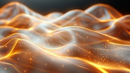 Vector Illustration: Abstract Gold Lines of Luxury