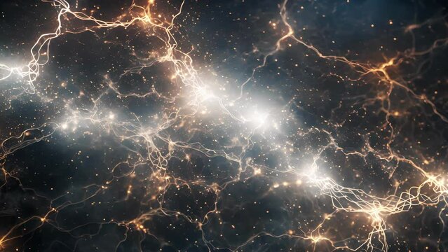 Electrical signals propagate rapidly through a network of interconnected interneurons facilitating communication between different brain regions.