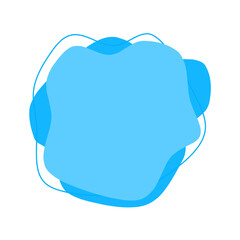 abstract blue blob elements 