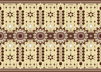 geometric and mandalas ethnic fabric seamless pattern design for cloth carpet batik wallpaper background wrapping etc.