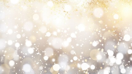 Abstract Bokeh Background with Gold Glitter