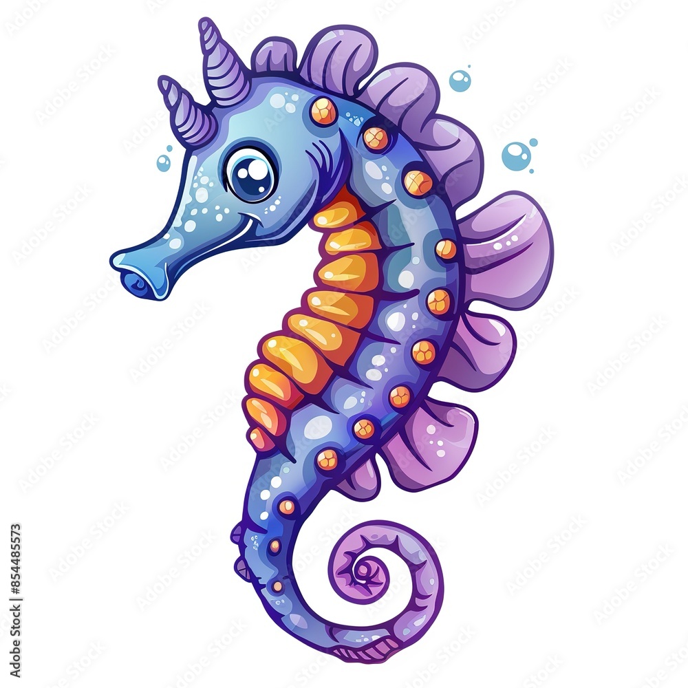 Wall mural Seahorse edgy fashion