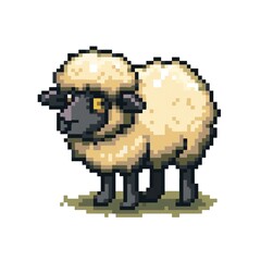 Fototapeta premium Sheep 8-bit