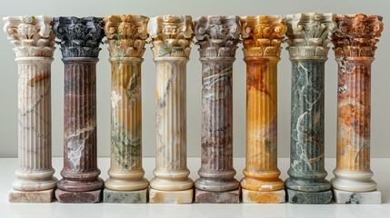 Obraz premium Greek Architecture: Timeless Marble Pillars