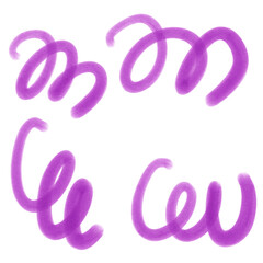 Colourful Swirls Doodle Abstract Decor