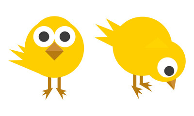 シンプルなヒヨコのイラスト