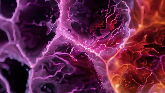 A magnified animation of new vascular tissue being produced by apical meristem cells supporting the upward growth of the plant.