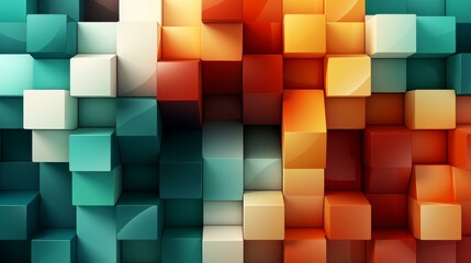 Fototapeta premium Vibrant and modern geometric tessellation texture with clean lines, bold colors, and detailed, highquality design.