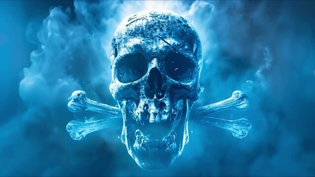 An Iconic Symbol of Piracy: The Eerie Skull and Crossbones. Concept Pirate Flag, Jolly Roger, Skull and Crossbones, Maritime History, International Symbol