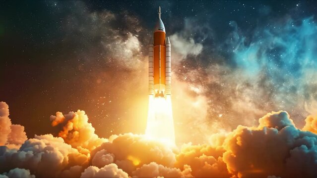 Strategic Planning and Innovation for a Rocket Launching Business Startup. Concept Entrepreneurship, Startup Strategies, Innovation, Technology, Space Industry