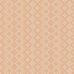 pixel carpet. hand drawn squares. vector seamless pattern. folk decorative art. peach repetitive background. geometric fabric swatch. wrapping paper. continuous design template for textile, linen