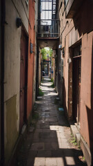 Fototapeta premium Explore and photograph the hidden corners of your city or neighborhood.