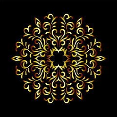 luxury ornamental mandala design background, Decorative ornamental Mandala in ethnic oriental style, Vintage decorative elements