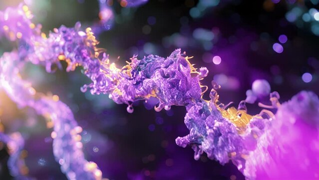 Fluorescent animation of a protein kinase activated by cellular stress triggering a response to maintain homeostasis.