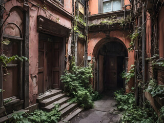 Fototapeta premium Explore and photograph the hidden corners of your city or neighborhood.