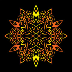 luxury ornamental mandala design background, Decorative ornamental Mandala in ethnic oriental style, Vintage decorative elements