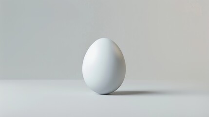 White background with an egg