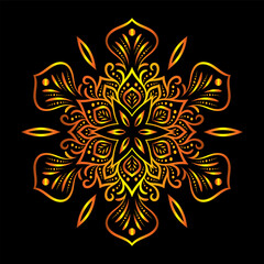 luxury ornamental mandala design background, Decorative ornamental Mandala in ethnic oriental style, Vintage decorative elements