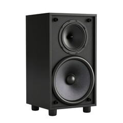 Fototapeta premium bookshelf speaker clipart, living room item, , black, isolated on white background