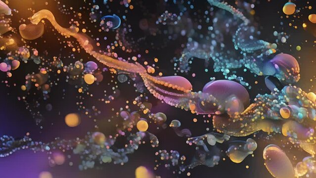 An animation showcasing the different types of molecules that can be exchanged through gap junctions including ions small metabolites and even microRNAs.