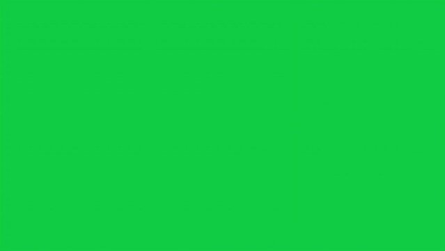 Animation of Golf ball throwing to Closeup Transition isolate on green screen. 3D animation sport.