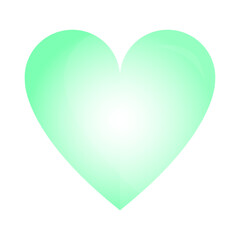 Glossy heart illustration, heart cartoon icon sign or symbol valentine