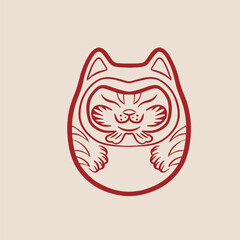 Premium Vector | Japanese festival cultural daruma	